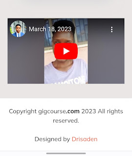 Online course website designer
